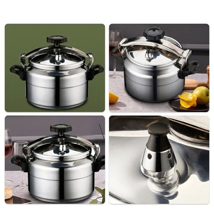 1PC 3L/5L/7L /9L  Aluminum Pressure Cooker Large Capacity Pressure Cooker for Gas Stove , Explosion Proof Pressure Canner with Easy Lock Lid, Fast Cooking Cookware