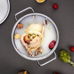 【On Sale】Set of 14PCS  Aluminum Non Stick Cookware Set Sufuria Set Nonstick Pots Soup Pot Milk Pot  Set (7PCS 14/16/18/20/22/24/26CM Pots +7PCS Lids)