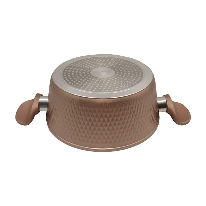 HotChef Set of 7PCS Non-stick Aluminum Marble Coating Cookware Set Sufuria Set Cooking Pot Soup Pots Set (3PCS 18/20/24CM Pots+1PC 24CM Pan+3PCS Lids)