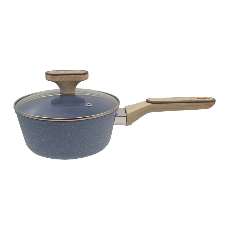 HotChef Set of 10PCS Non-stick Aluminum Marble Coating Cookware Set Sufuria Set Cooking Pot Soup Pots Set (18cm/20cm sauce pan +24cm Casserole +20cm/28 fry pan +3PCS Lids+2PCS Accessories)