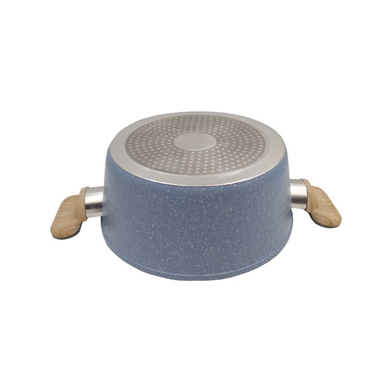 HotChef Set of 10PCS Non-stick Aluminum Marble Coating Cookware Set Sufuria Set Cooking Pot Soup Pots Set (18cm/20cm sauce pan +24cm Casserole +20cm/28 fry pan +3PCS Lids+2PCS Accessories)