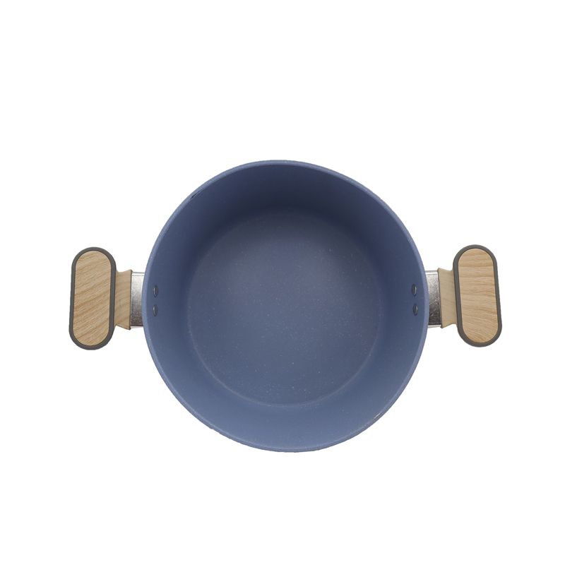 HotChef Set of 10PCS Non-stick Aluminum Marble Coating Cookware Set Sufuria Set Cooking Pot Soup Pots Set (18cm/20cm sauce pan +24cm Casserole +20cm/28 fry pan +3PCS Lids+2PCS Accessories)