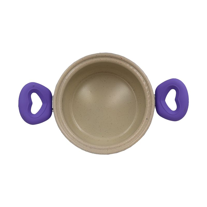 HotChef Set of 10PCS Non-stick Iron Marble Coating Cookware Set Sufuria Set Cooking Pot Set Suitable for Induction Cookers (5PCS 18/20/22/24/26CM Casseroles +5PCS Glass Lids)