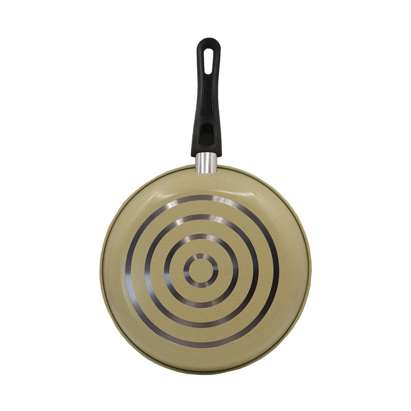 HotChef 1PC 22/24/26/28CM Non-stick Thick Marble Coating Pan Iron Sufuria Frying Pan Suitable for Induction Cookers