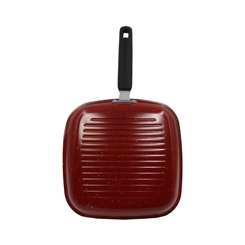 HotChef 1PC 24/26CM Non-stick Marble Coating Pan Iron Square  Sufuria Frying Pan Suitable for Induction Cookers