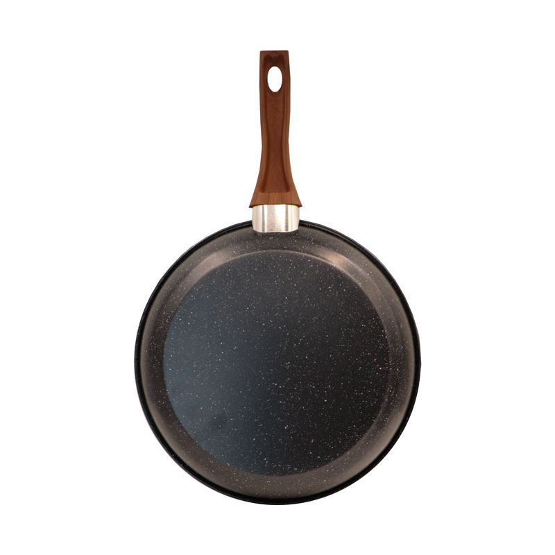 HotChef 1PC 24/26/28CM  Non-stick  Marble Coating  Pan Iron Sufuria  Frying Pan Suitable for Induction Cookers