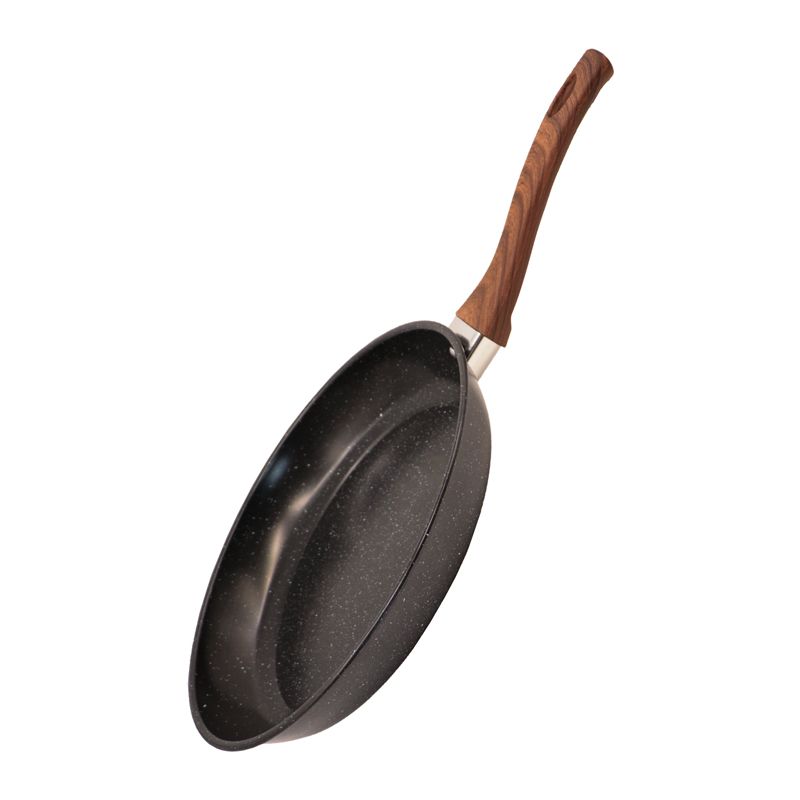 HotChef 1PC 24/26/28CM  Non-stick  Marble Coating  Pan Iron Sufuria  Frying Pan Suitable for Induction Cookers