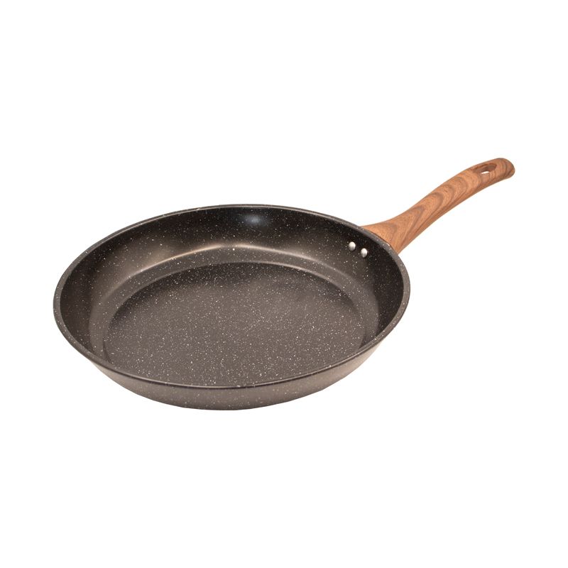 HotChef 1PC 24/26/28CM  Non-stick  Marble Coating  Pan Iron Sufuria  Frying Pan Suitable for Induction Cookers