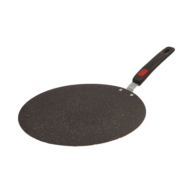 HotChef 1PC 30CM Non-stick Large Size  Marble Coating Flat Pan Iron Sufuria Frying Pan Suitable for Induction Cookers
