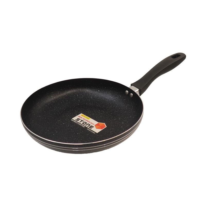 HotChef 1PC 22/24/26CM Non-stick Thick Marble Coating Pan Aluminum Sufuria Frying Pan Suitable for Induction Cookers