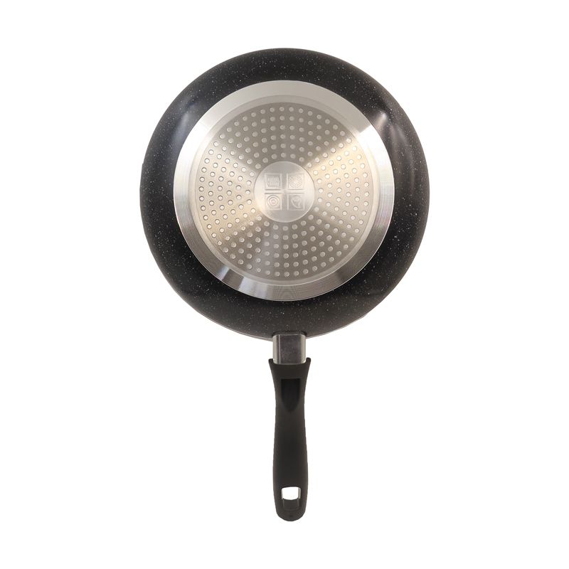 HotChef 1PC 22/24/26CM Non-stick Thick Marble Coating Pan Aluminum Sufuria Frying Pan Suitable for Induction Cookers