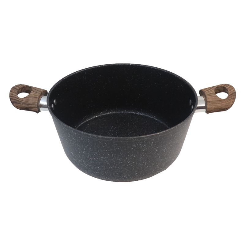 【On Sale】HotChef Set of 12PCS Non-stick Aluminum Marble Coating Cookware Set Sufuria Set Cooking Pot Soup Pots Set (3PCS 16/20/24/CM Pots+3PCS 20/24/28CM Pans+4PCS Lids+2PCS Accessories)