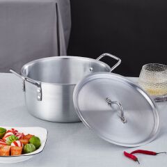 【On Sale】Set of 14PCS  Aluminum Non Stick Cookware Set Sufuria Set Nonstick Pots Soup Pot Milk Pot  Set (7PCS 14/16/18/20/22/24/26CM Pots +7PCS Lids)