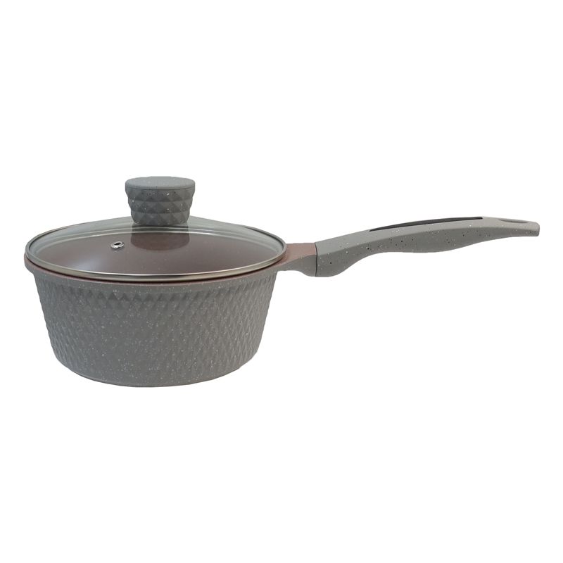 【On Sale】HotChef Set of 10PCS Non-stick Aluminum Marble Coating Cookware Set Sufuria Set Cooking Pot Soup Pots Set (3PCS 18/24/28CM Pots+1PC 24CM Pan+3PCS Lids+3PCS Accessories)