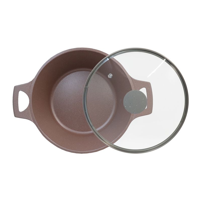 【On Sale】HotChef Set of 10PCS Non-stick Aluminum Marble Coating Cookware Set Sufuria Set Cooking Pot Soup Pots Set (3PCS 18/24/28CM Pots+1PC 24CM Pan+3PCS Lids+3PCS Accessories)