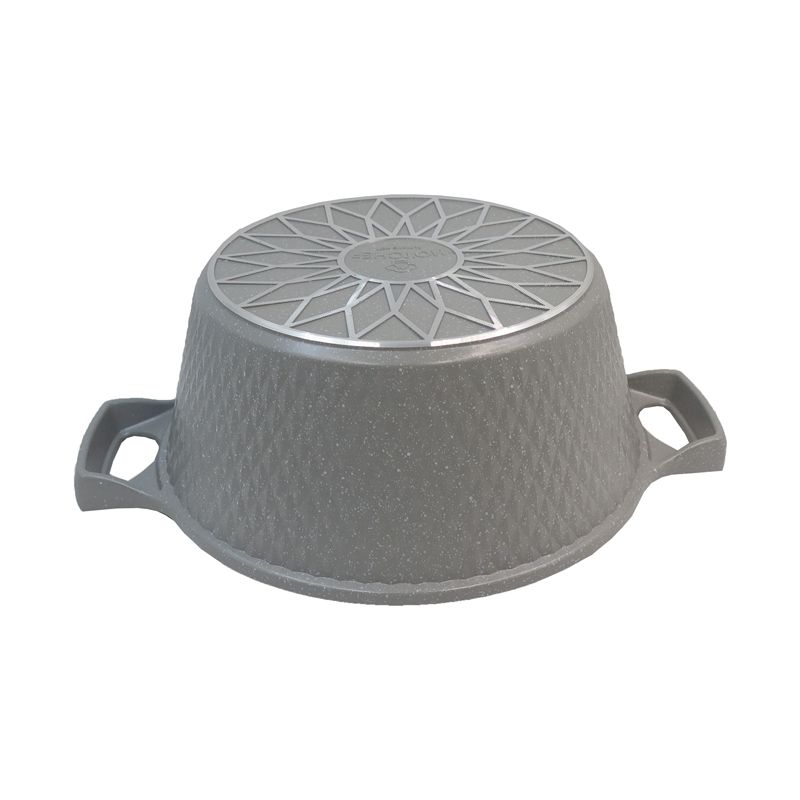 【On Sale】HotChef Set of 10PCS Non-stick Aluminum Marble Coating Cookware Set Sufuria Set Cooking Pot Soup Pots Set (3PCS 18/24/28CM Pots+1PC 24CM Pan+3PCS Lids+3PCS Accessories)