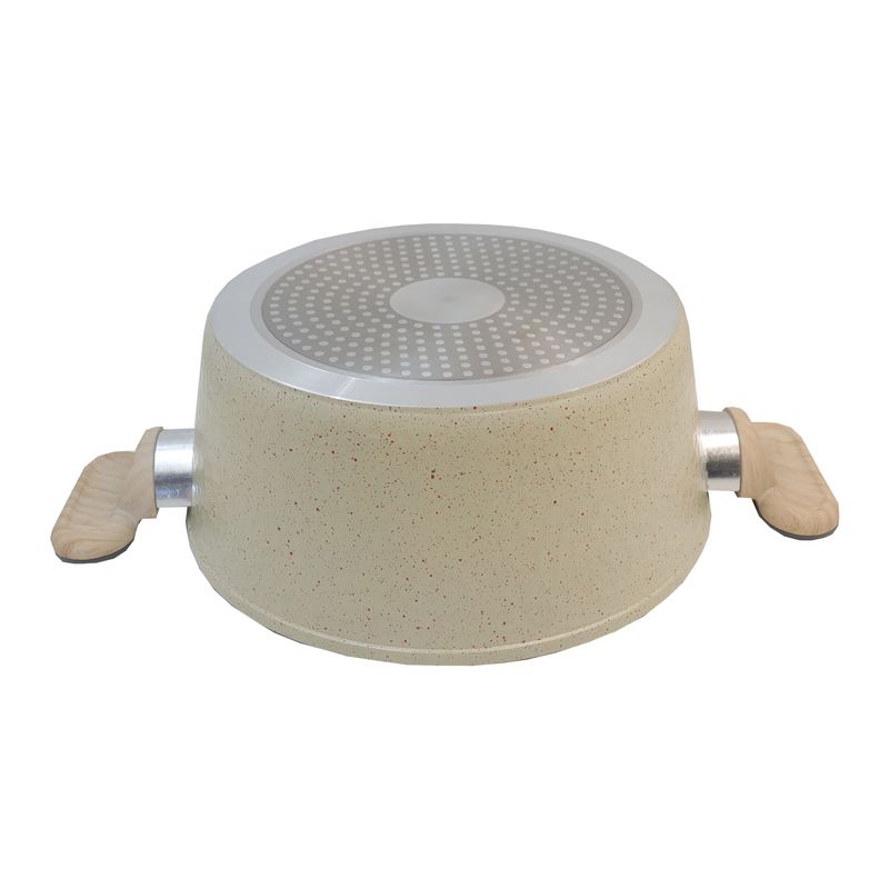 HotChef Set of 10PCS Non-stick Aluminum Marble Coating Cookware Set Sufuria Set Cooking Pot Soup Pots Set (18cm/20cm sauce pan +24cm Casserole +20cm/28 fry pan +3PCS Lids+2PCS Accessories)