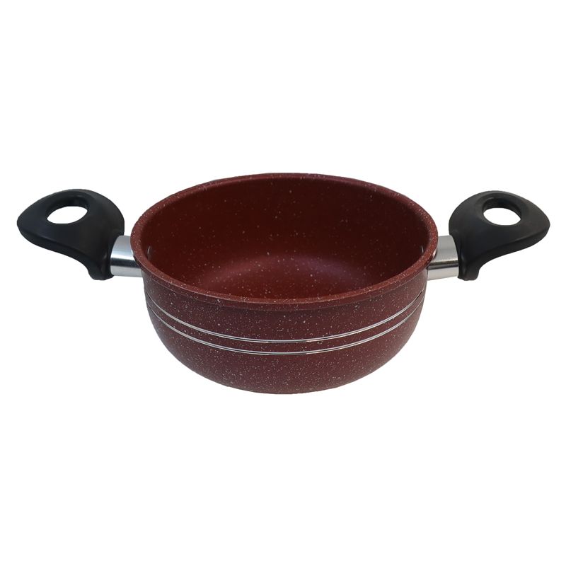 【On Sale】HotChef Set of 10PCS Non-stick Aluminum Marble Coating Die Casting Cookware Set Sufuria Set Cooking Pot Soup Pots Set (5PCS 18/20/22/24/26CM Pots+5PCS Lids)