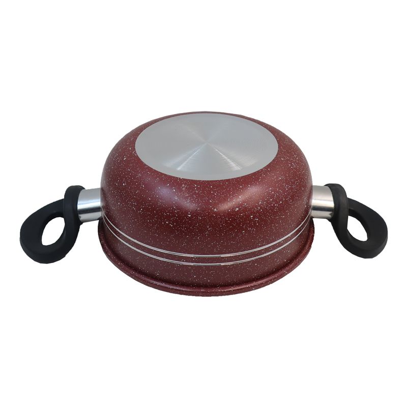 【On Sale】HotChef Set of 10PCS Non-stick Aluminum Marble Coating Die Casting Cookware Set Sufuria Set Cooking Pot Soup Pots Set (5PCS 18/20/22/24/26CM Pots+5PCS Lids)