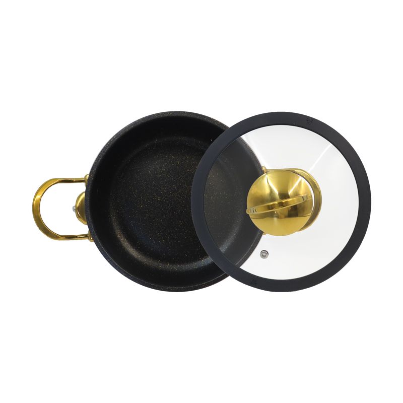 【On Sale】Set of 9PCS Non-Stick  Aluminum Cookware Set Non-Stick Cookware Set Sufuria Set Nonstick Pots Soup Pot Milk Frypan Pot  Set (4PCS 20/24/28/28 Pots+1PC 26CM Pan + 4PCS Lids)