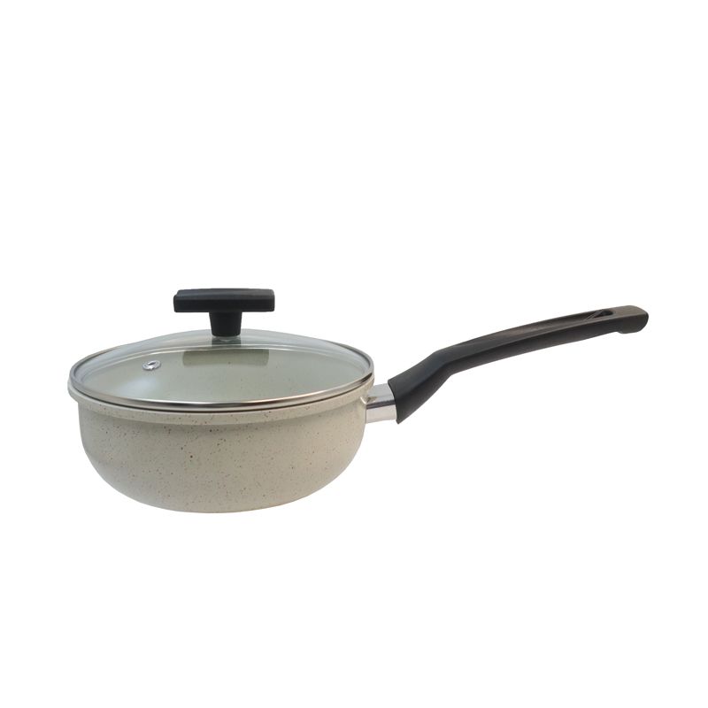 【On Sale】HotChef Set of 7PCS Non-stick Aluminum Marble Coating Cookware Set  Sufuria Set Cooking Pot Soup Pots Set (3PCS 18/20/24CM Pots+1PC 24CM Pan+3PCS Lids)