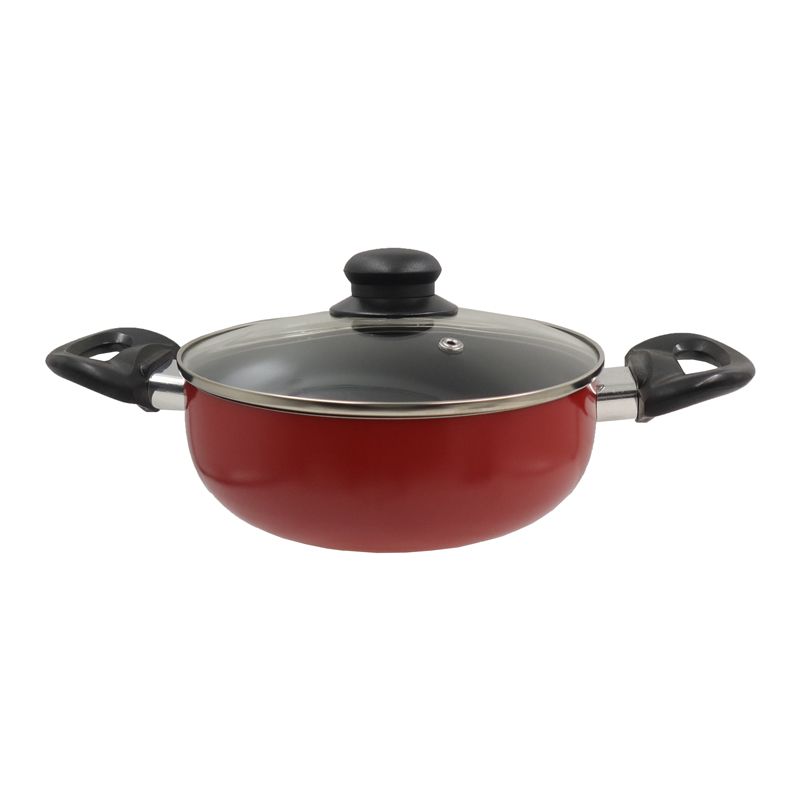 HotChef Set of 8PCS Non-stick Aluminum Cookware Set Sufuria Set Cooking Pot Soup Pots Set (3PCS 16/18/20CM Pots+2PCS 20/26 Pans+3PCS Lids)