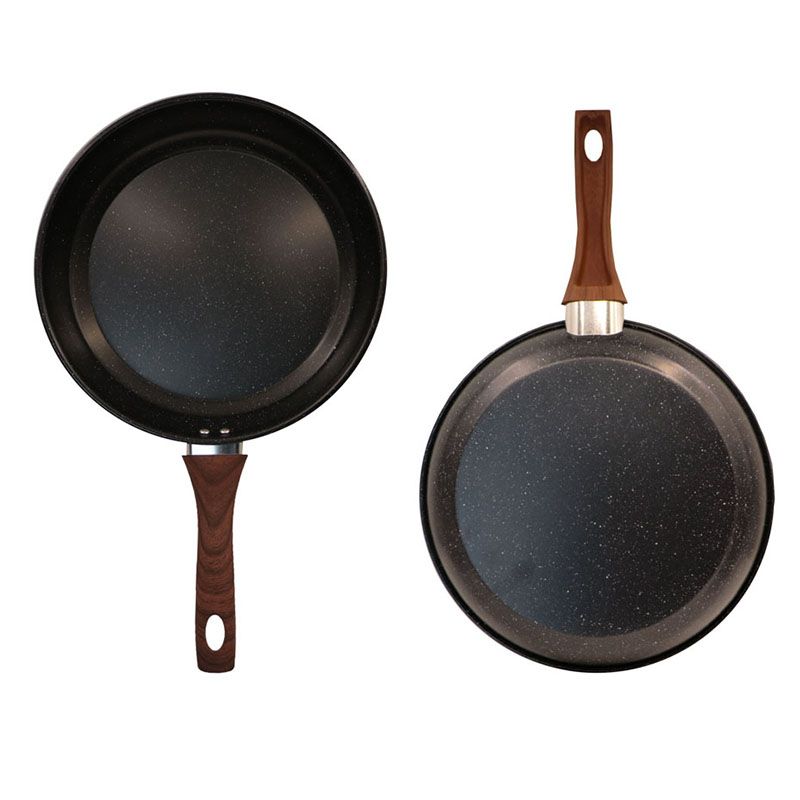 HotChef 1PC 24/26/28CM  Non-stick  Marble Coating  Pan Iron Sufuria  Frying Pan Suitable for Induction Cookers