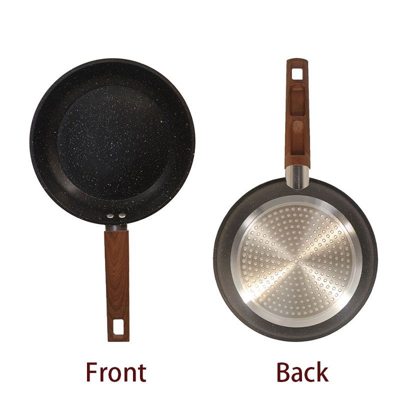 HotChef 1PC 22/24/26CM Non-stick Marble Coating Pan Aluminum Sufuria Frying Pan Suitable for Induction Cookers