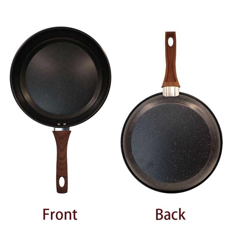 HotChef 1PC 24/26/28CM  Non-stick  Marble Coating  Pan Iron Sufuria  Frying Pan Suitable for Induction Cookers