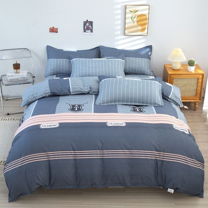 3/4pcs Blue Theme Duvet Cover Set (NO Duvet&Pillow) Simplicity Nordic Style Comforter Cover Set