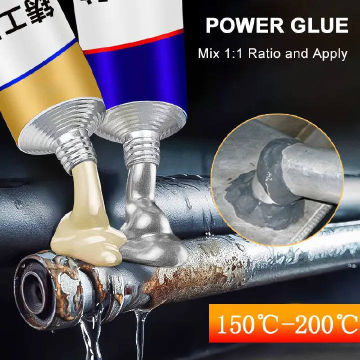 100g Strong Casting AB Glue High Strength Metal Repair Cold Welding Glue Magic Plastic Repair Casting Adhesive Bonding Sealant