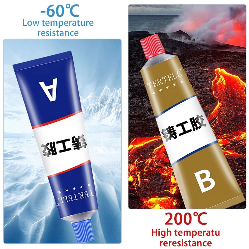 100g Strong Casting AB Glue High Strength Metal Repair Cold Welding Glue Magic Plastic Repair Casting Adhesive Bonding Sealant
