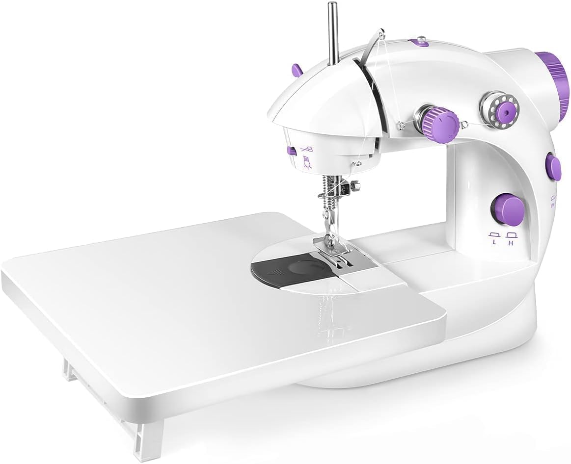 Portable Sewing Fully Automatic Electric Machine Set with Extension Table and Light Mini Handheld Sewing Machine