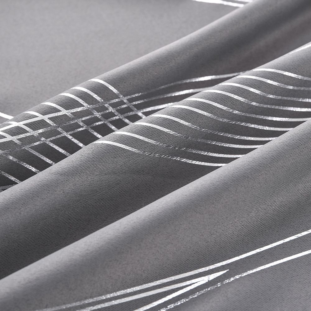 1 pc Thermal Insulated Striped Blackout Curtains Room Darkening Window Drapes for Bedroom and Living Room