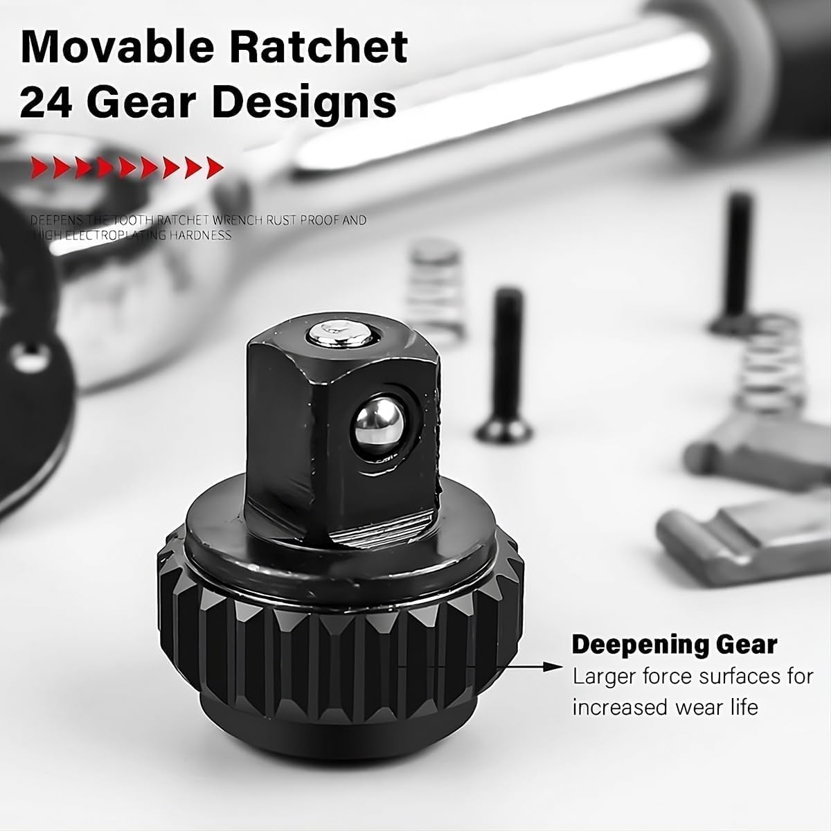 46Pcs Car Repair Tool Kit 1/4-Inch Socket Set Home Repair Tool Ratchet Torque Wrench Combo Auto Repairing Set Mechanic Tool