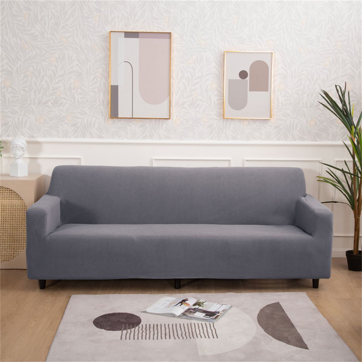 1pc Jacquard Waterproof Sofa Cover Couch Cover Sofa Cover Elastic Soft Versatile Furniture Protection Cover Pet Proof Living Room