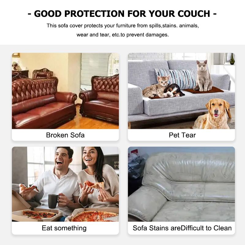 1pc Jacquard Waterproof Sofa Cover Couch Cover Sofa Cover Elastic Soft Versatile Furniture Protection Cover Pet Proof Living Room