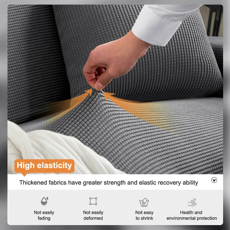 1pc Jacquard Waterproof Sofa Cover Couch Cover Sofa Cover Elastic Soft Versatile Furniture Protection Cover Pet Proof Living Room