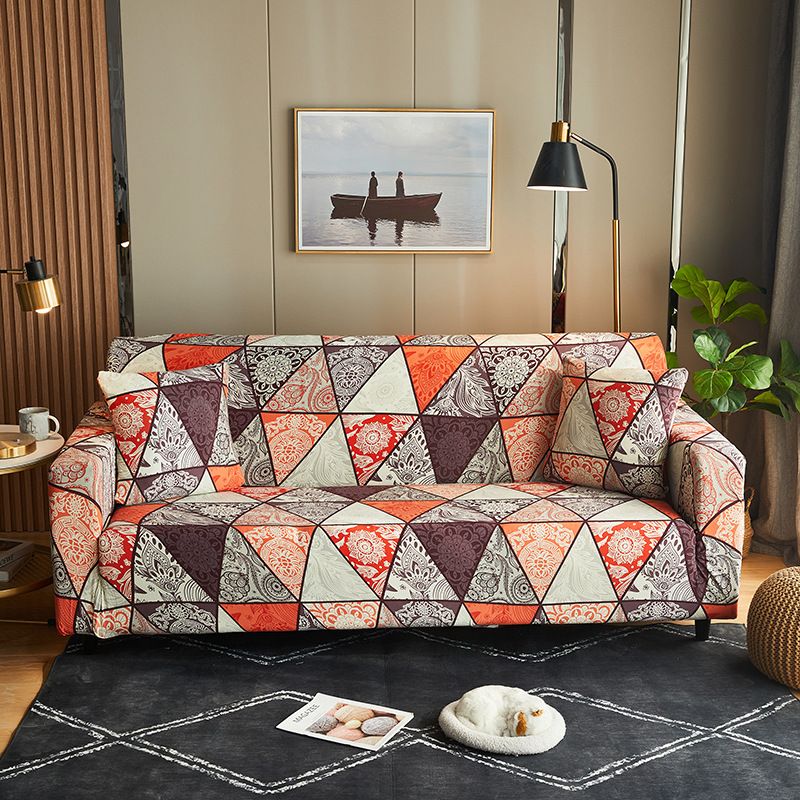 1pc Ethnic Printed Sofa Covers Couch Cover Stretch Slipcovers Living Room Decoration Sectional Sofa Full Wrap Soft Sofa Protector