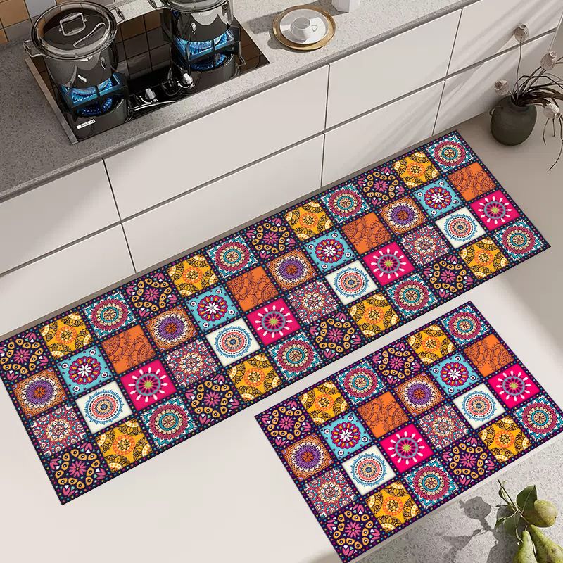 Kitchen Mat Cheaper Anti-slip Modern Area Rugs Living Room Balcony Bathroom Printed Carpet Doormat Hallway Geometric Bath Mat