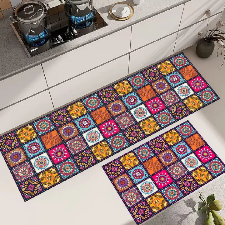 Kitchen Mat Cheaper Anti-slip Modern Area Rugs Living Room Balcony Bathroom Printed Carpet Doormat Hallway Geometric Bath Mat