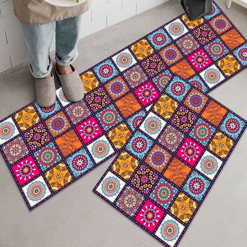 Kitchen Mat Cheaper Anti-slip Modern Area Rugs Living Room Balcony Bathroom Printed Carpet Doormat Hallway Geometric Bath Mat