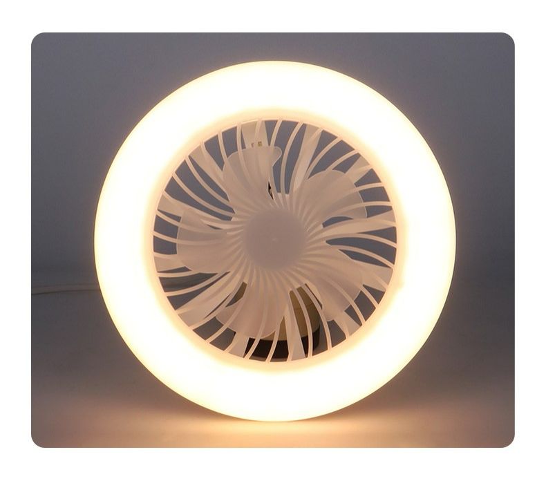 E27 LED Ceiling Fan Light Dimmable 50W Ceiling Fan With Remote Control Silent Fan Light Enclosed Low Profile Fan Light