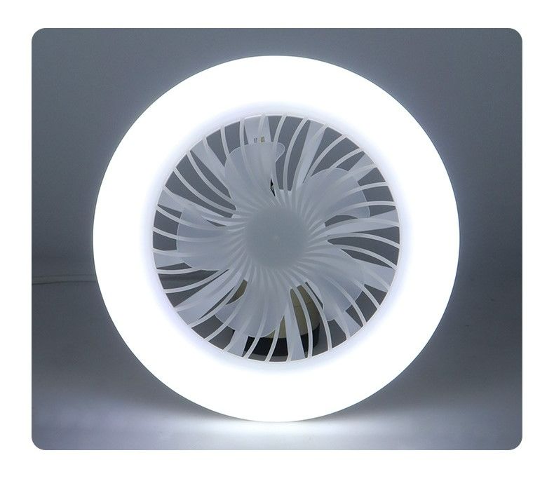 E27 LED Ceiling Fan Light Dimmable 50W Ceiling Fan With Remote Control Silent Fan Light Enclosed Low Profile Fan Light