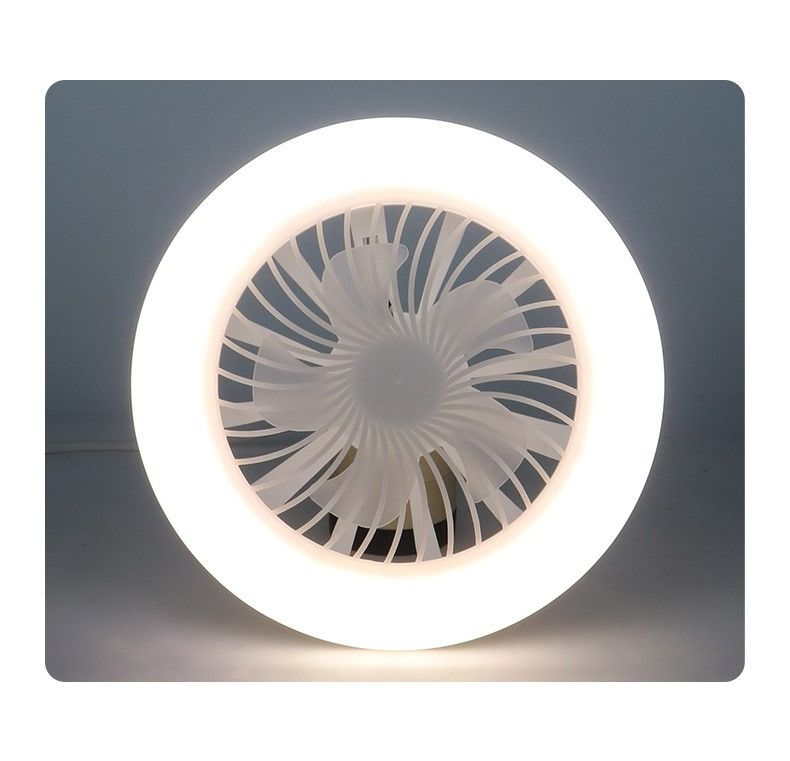 E27 LED Ceiling Fan Light Dimmable 50W Ceiling Fan With Remote Control Silent Fan Light Enclosed Low Profile Fan Light