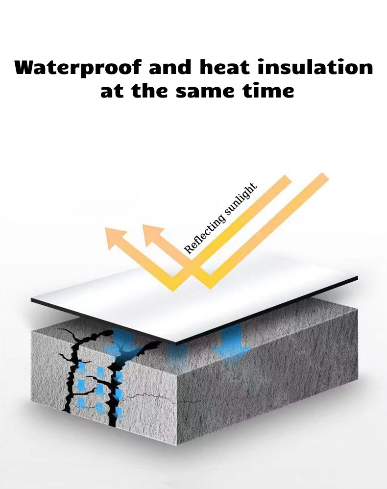 5/10M Waterproof Heat Insulation Tape Roof Leak Proof Self-Adhesive Repair Adhesive Tape Wall Crack Resistance Fix Tape