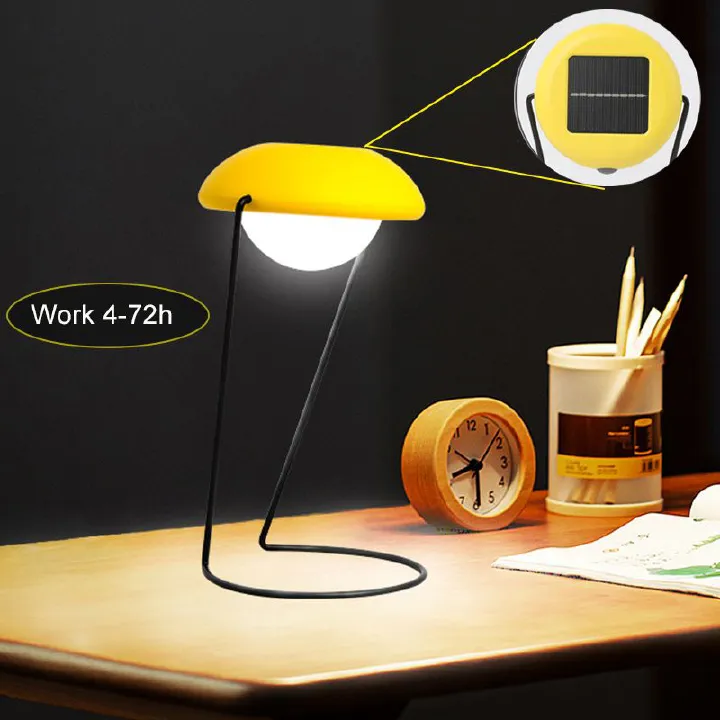 Portable Solar Reading Light Cross Border LED Portable Reading Desk Lamp Rechargeable Long Range Outdoor Lighting Camping Light