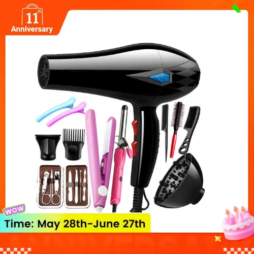 220V Hair Dryer Professional 800W Gear Strong Power Blow Hair Dryer Brush For Hairdressing Barber Salon Tools Hair Dryer Fan