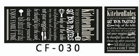 Black Simple Doodle 2-Piece Non-Slip Kitchen Rug Set - Water Absorbent, Oil & Stain Resistant Rubber Backing Floor Mats for Home Decor