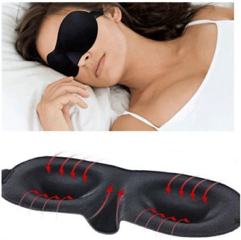 1Pair (2 Pack) 3D Eye Mask Travel Soft Padded Sleep Shade Cover Rest Relax Sleeping Blindfold
